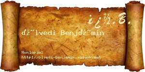Ölvedi Benjámin névjegykártya