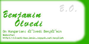 benjamin olvedi business card